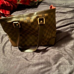Louis Vuitton Authentic LOUIS VUITTON Damier Ebene Hampstead PM Tote Handbag/ sh